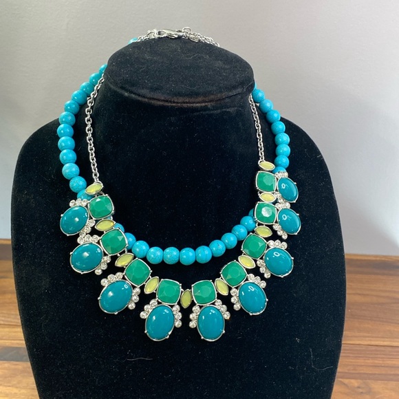 Lia Sophia Jewelry - Retired Lia Sophia 2-Strand Detachable Statement Necklace